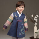 THEYE HANBOK Haeyul Dark Blue Boys' Hanbok QT188