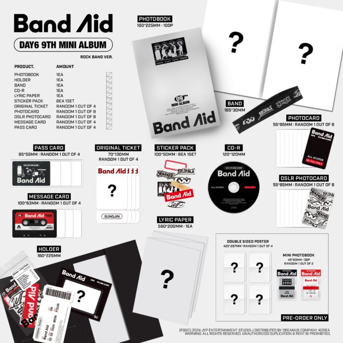 DAY6 - 9th Mini Album [Band Aid] [Random] - Image 2