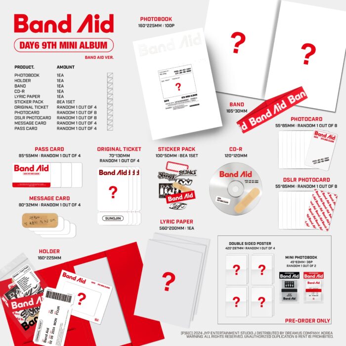 DAY6 - 9th Mini Album [Band Aid] [Random] - Image 3