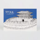 Seoul City Series Line Drawing Postcards (Set of 5)