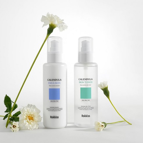 Rokkiss Calendula Skin Toner 150ml + Emulsion 150ml Set