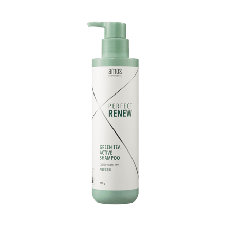 amos GREEN TEA ACTIVE SHAMPOO For oily scalp 500g - EmpressKorea