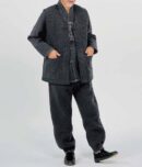 Baekjebong Living Hanbok Quilted Top and Bottom and Quilted Vest Set