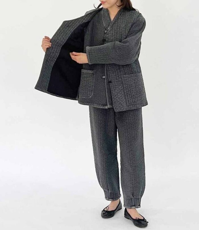 Baekjebong Living Hanbok Quilted Top and Bottom and Quilted Vest Set