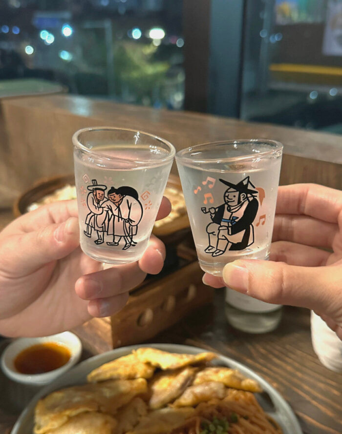 for.public Kim Hong-do Color-Changing Soju Glass Set (3P)