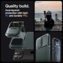 spigen iPhone 15 Pro Optik Armor MagFit - Abyss Green