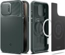 spigen iPhone 15 Pro Optik Armor MagFit - Abyss Green