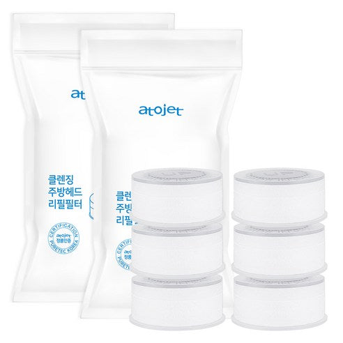 atojet Cleansing Kitchen Head Refill Filter 3ea*2pack (50x23 mm)