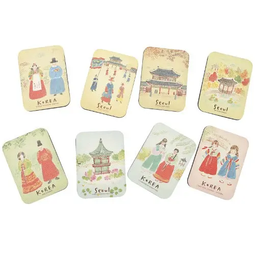 K-Heritage Eco-Friendly Paper Magnet 10-Piece Set