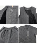 Baekjebong Hanbok Jacket+Pants+Vest