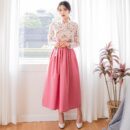 CHU Women's Modern Hanbok Naraehwa Jeogori + Naeun Rose Waist Skirt