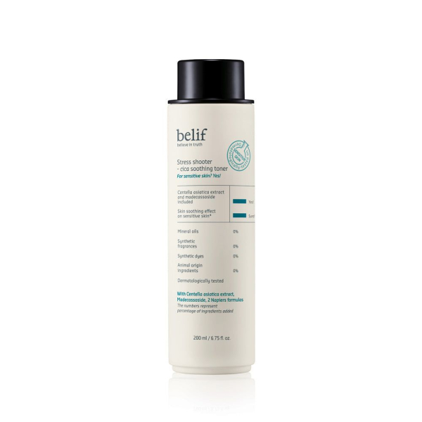 belif Stress Shooter Cica Soothing Toner 200ml - EmpressKorea