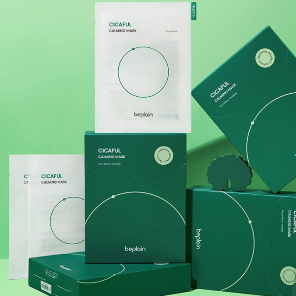 beplain Cicaful Calming Mask 27g*10ea - EmpressKorea