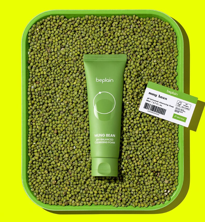 beplain Mung Bean pH Balanced Cleansing Foam 80ml - EmpressKorea