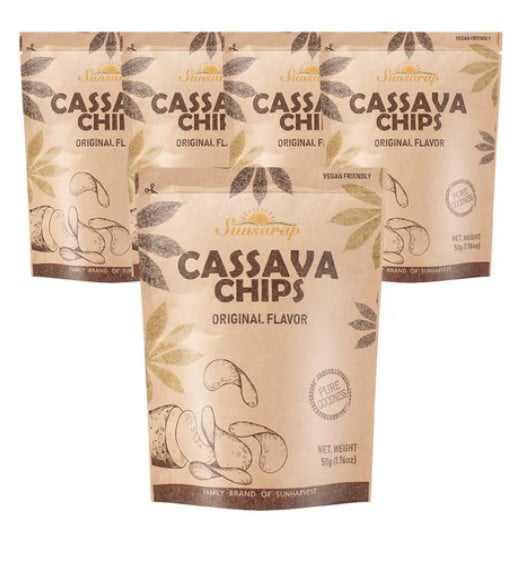 Superfoods Sun Sarap Cassava Chips 50g*5pack - Image 3