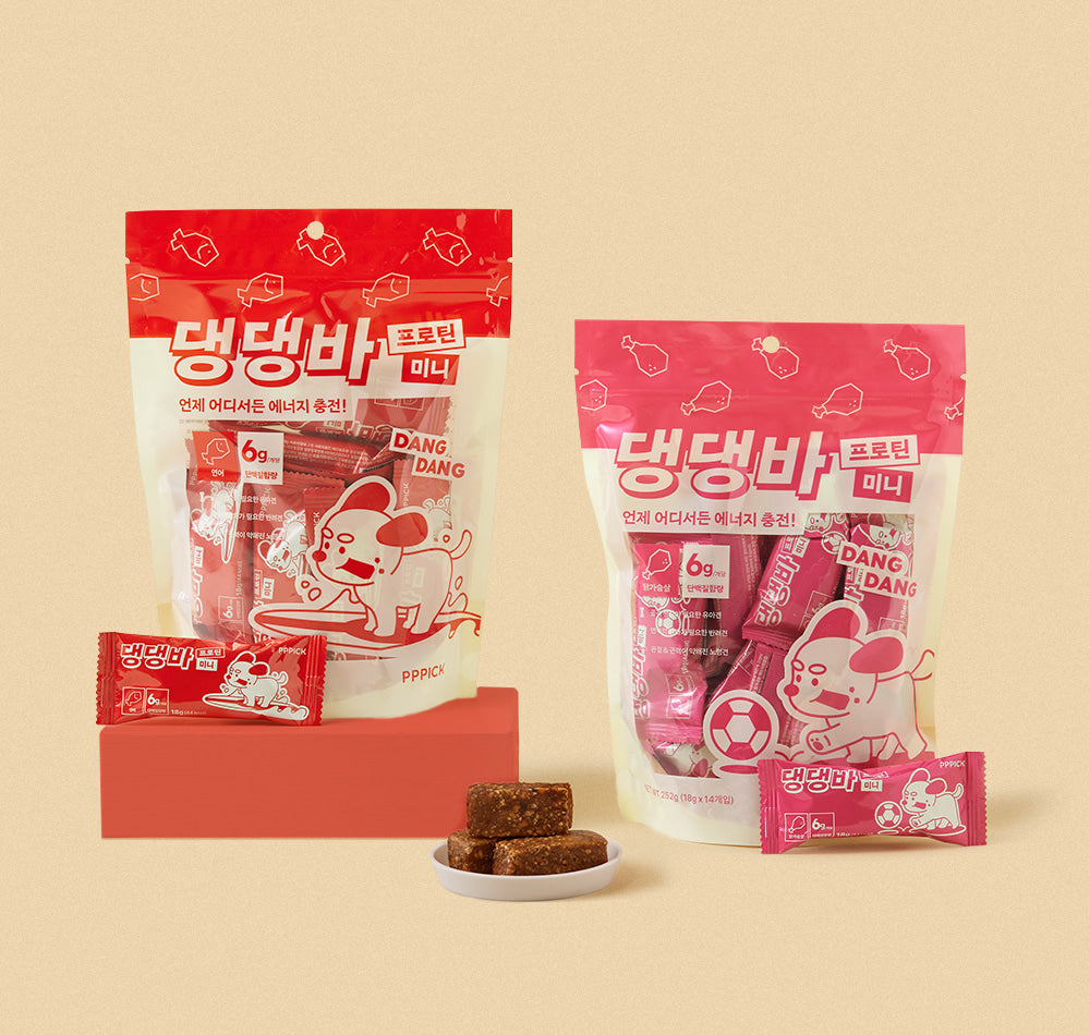 PPPICK Dangdang Bar Protein Mini Protein Bar 14pcs Salmon Chicken empresskorea Dangdang Bar Protein Mini for Your Dog's Healt...