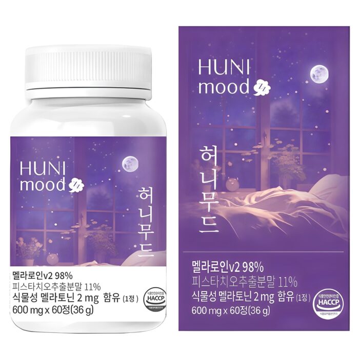 HUNI Mood Melatonin V2 98% 600mg x 60 Tablets