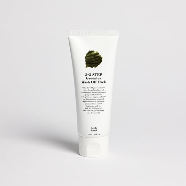 Milk Touch 3+3Step Greentea Wash Off Pack 100ml