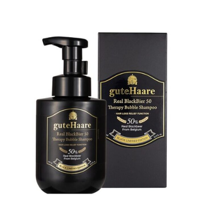 guteHaare Real Black Beer 50 Therapy Bubble Shampoo 500ml - EmpressKorea