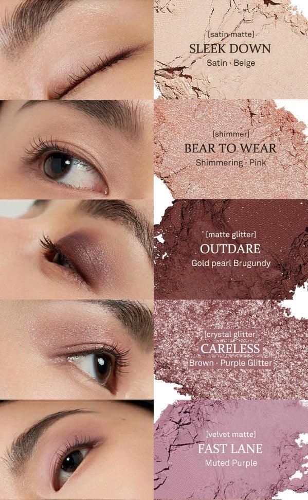hince New Depth Eyeshadow Palette (6 Colors) - EmpressKorea