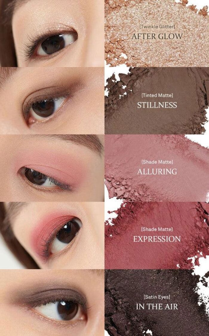 hince New Depth Eyeshadow Palette (6 Colors) - EmpressKorea