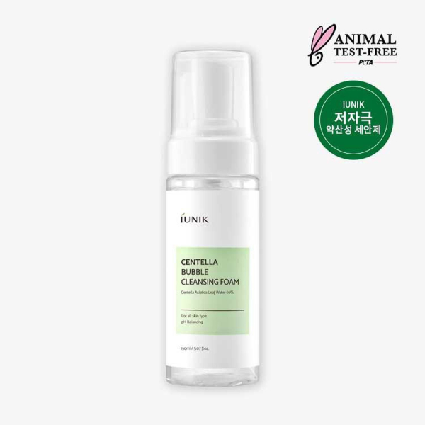 iUNIK Centella Bubble Cleansing Foam 150ml - EmpressKorea