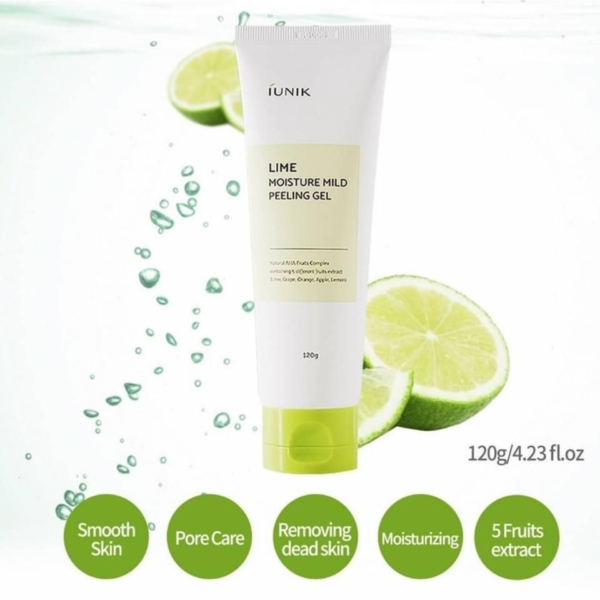 iUNIK Lime Moisture Mild Peeling Gel 120g - EmpressKorea