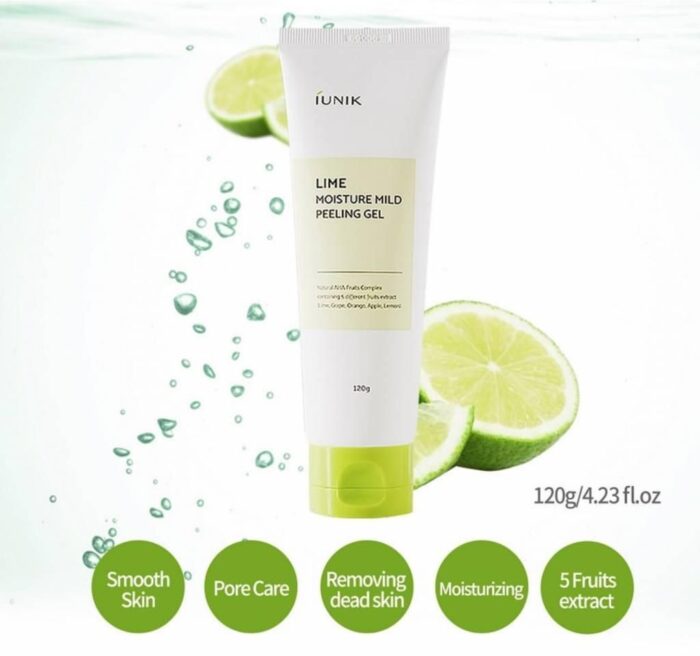 iUNIK Lime Moisture Mild Peeling Gel 120g - EmpressKorea