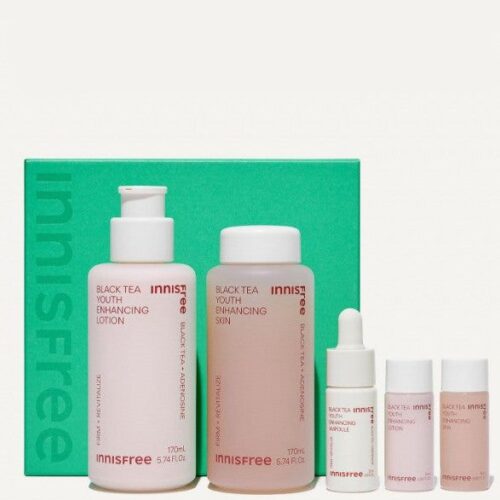 innisfree Black Tea Youth Enhancing Skin Care Set - EmpressKorea