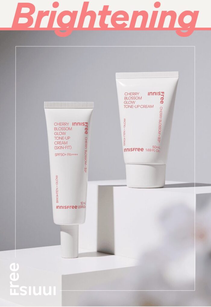 innisfree Cherry Blossom Glow Tone-up Cream 50ml - EmpressKorea