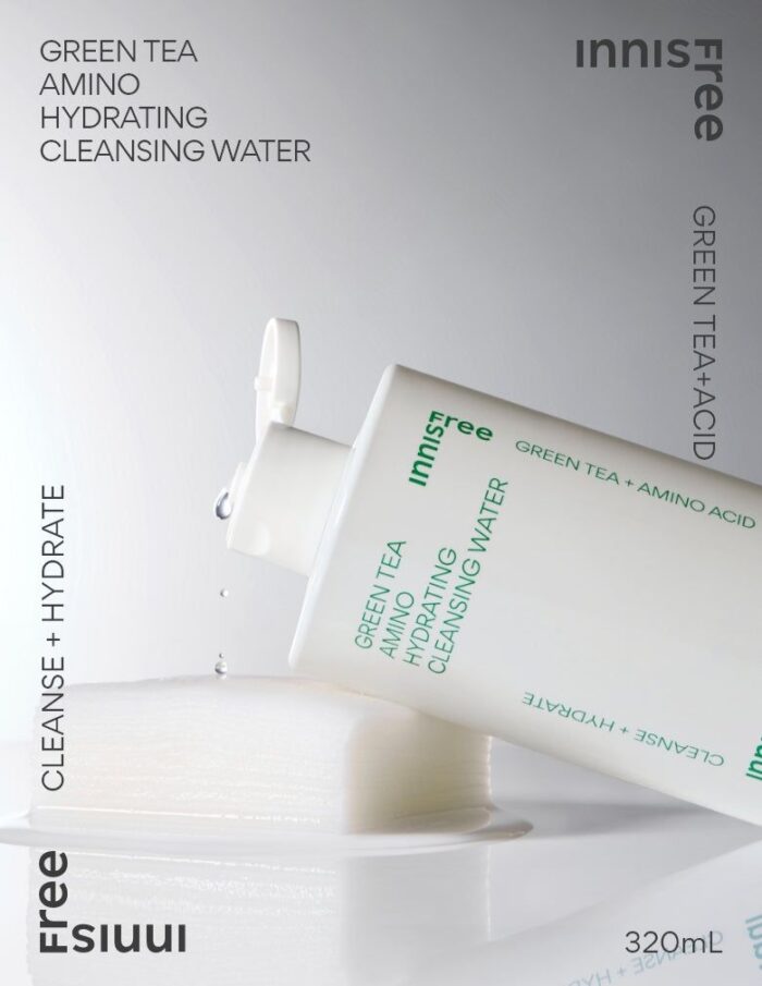 innisfree Green Tea Amino Hydrating Cleansing Water 320ml - EmpressKorea