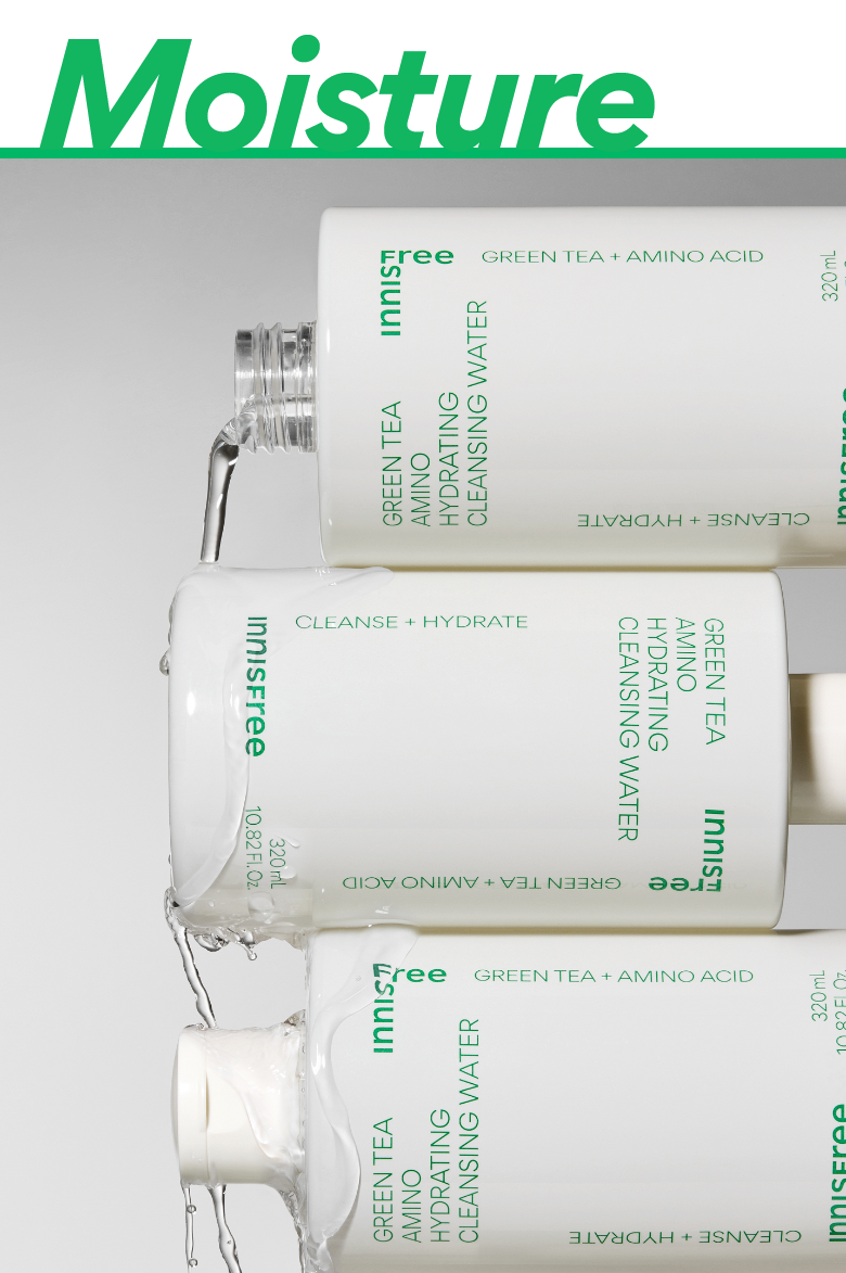 innisfree Green Tea Amino Hydrating Cleansing Water 320ml - EmpressKorea