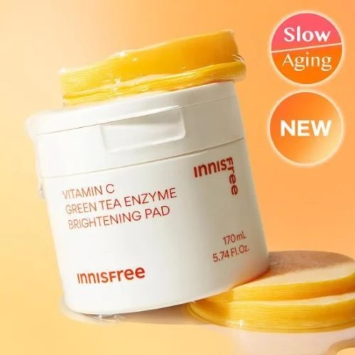 innisfree Vitamin C Green Tea Enzyme Brightening Pad 60sheets - EmpressKorea