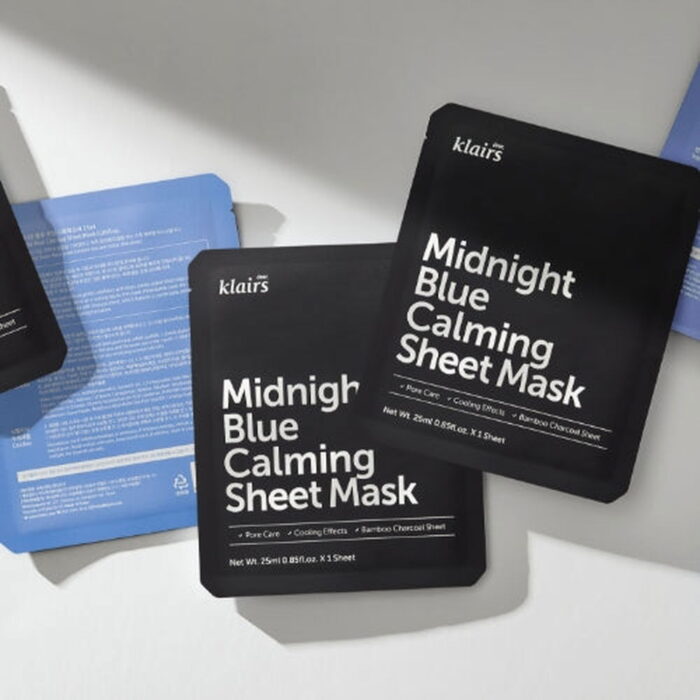 klairs Midnight Blue Calming Sheet Mask 25ml*10pcs - EmpressKorea