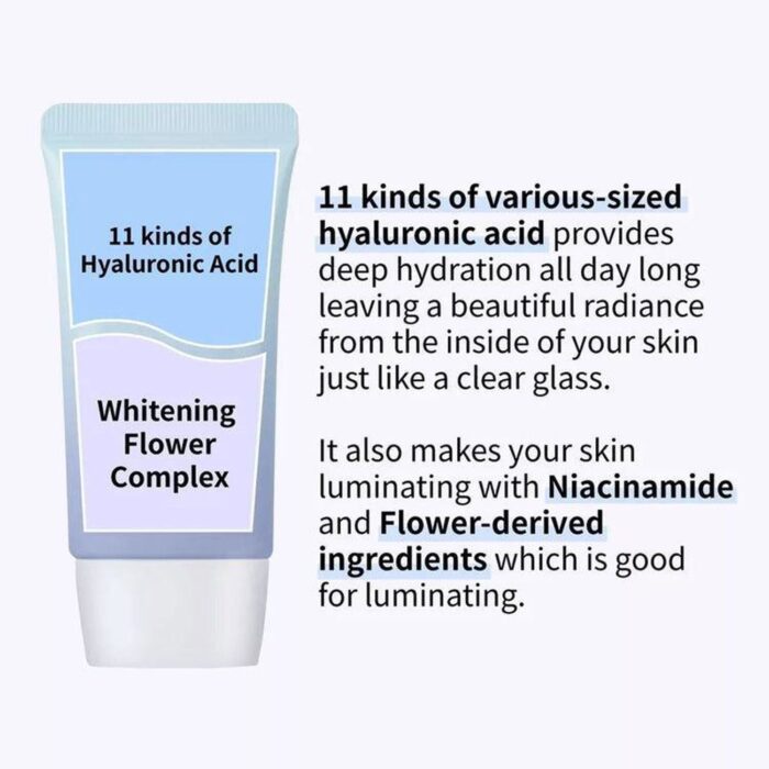 numbuzin No.1 Pure Glass Clean Tone Up SPF 50+ PA++++ 50ml - EmpressKorea