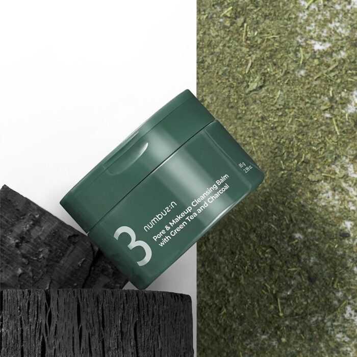 numbuzin No.3 Pore & Makeup Cleansing Balm with Green Tea and Charcoal 85g - EmpressKorea