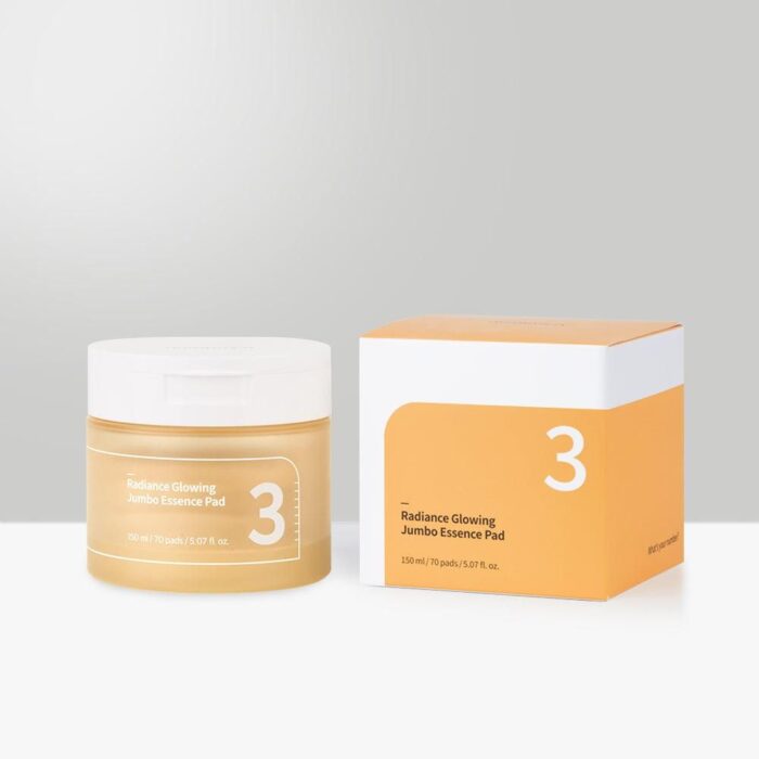 numbuzin No.3 Radiance Glowing Jumbo Essence Pad 150ml 70EA - EmpressKorea