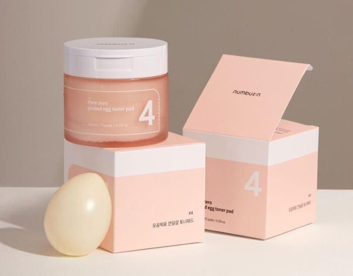 numbuzin No.4 Pore Zero Peeled Egg Toner Pad 70EA 190ml - EmpressKorea
