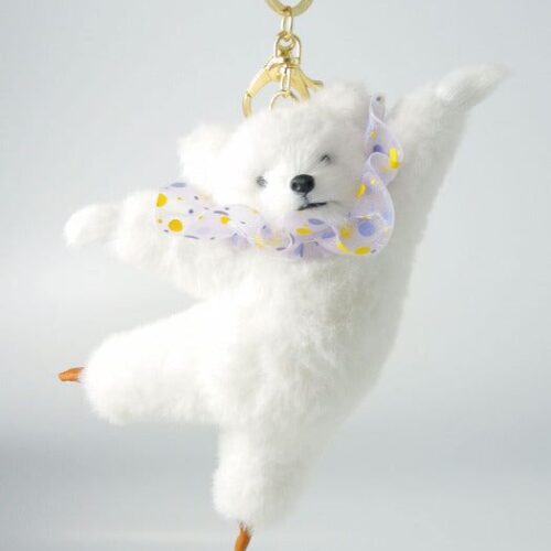 objet213 Ballet White Bear Keyring - EmpressKorea