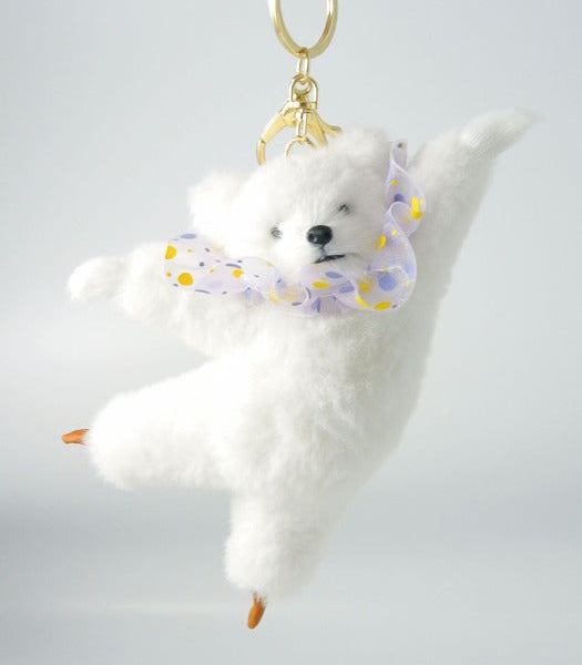 objet213 Ballet White Bear Keyring - EmpressKorea