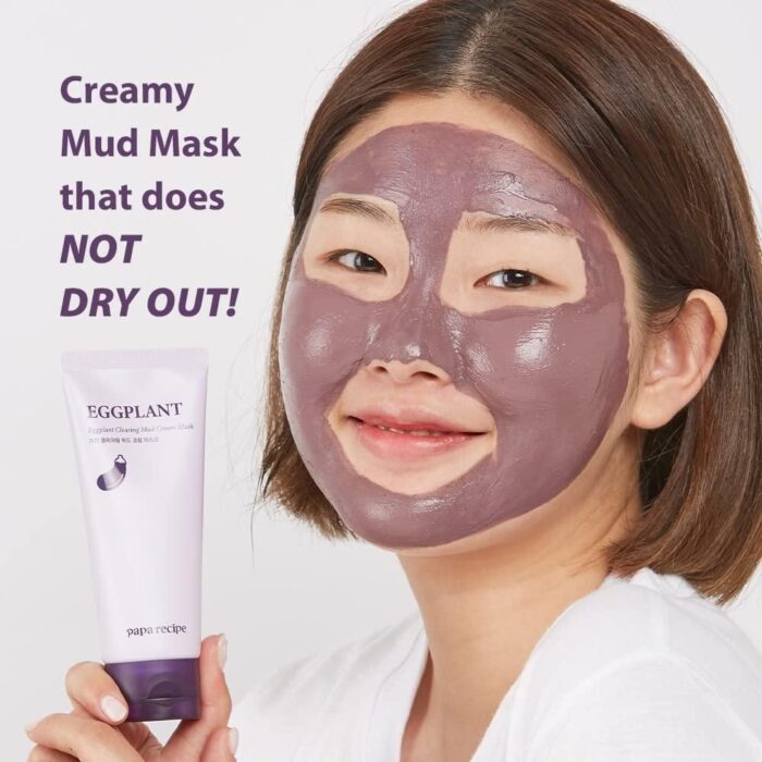 papa recipe Eggplant Clearing Mud Cream Mask 100ml - EmpressKorea