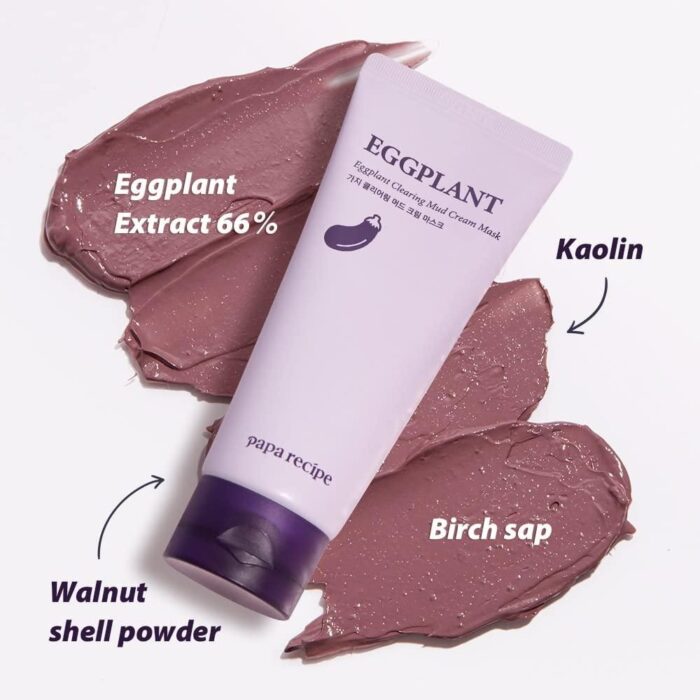 papa recipe Eggplant Clearing Mud Cream Mask 100ml - EmpressKorea