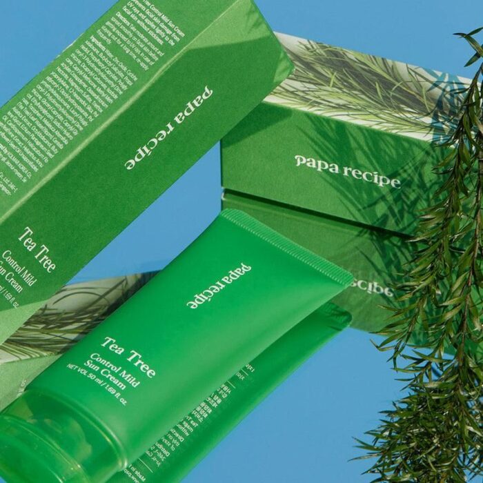 papa recipe Tea Tree Control Mild Sun Cream SPF 50+ PA++++ 50ml - EmpressKorea
