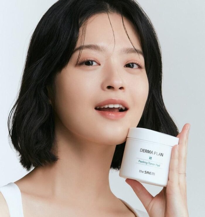 the SAEM Derma Plan Peeling Toner Pad 130ml 70EA - EmpressKorea