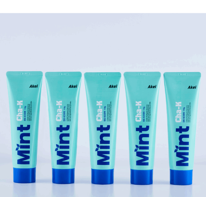 Akei Living Mint Chak Toothpaste 110g*5pack - Image 2