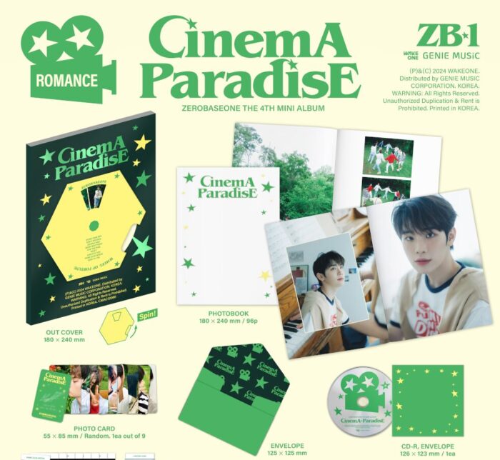 ZEROBASEONE - 4Th Mini Album : CINEMA PARADISE [SET] - Image 2