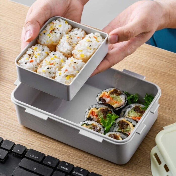LocknLock Daily Cotton Dosilock Rectangular 3-Tier Lunch Box - Image 5