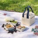 LocknLock Daily Cotton Dosilock Square 3-Tier Lunch Box Set