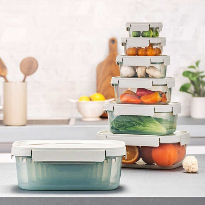 LocknLock Stackable Containers Set (500ml 2P + 2.7L 1P) - Image 3