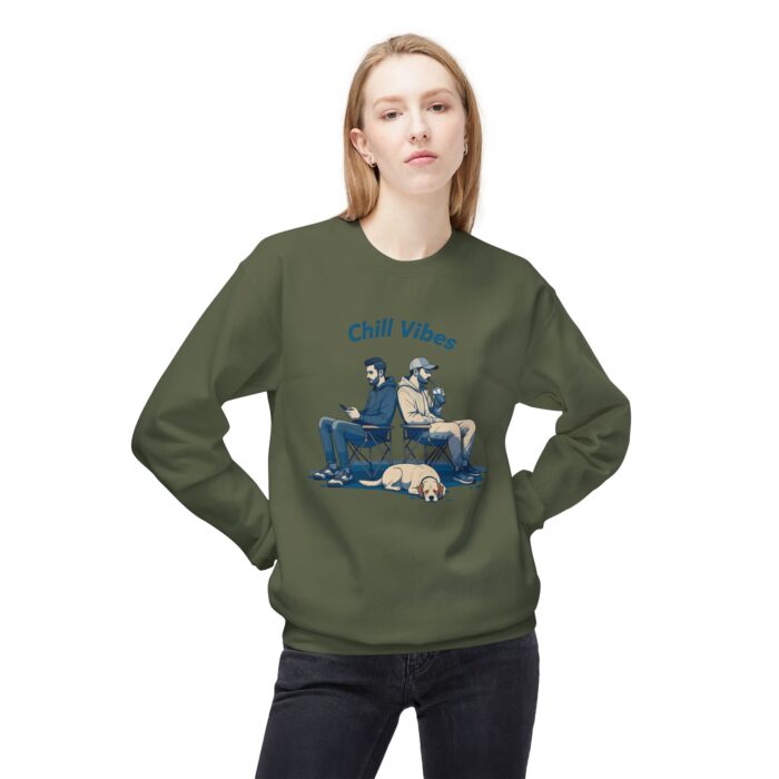 Chill Vibes Unisex Midweight Softstyle Fleece Crewneck Sweatshirt - Image 19